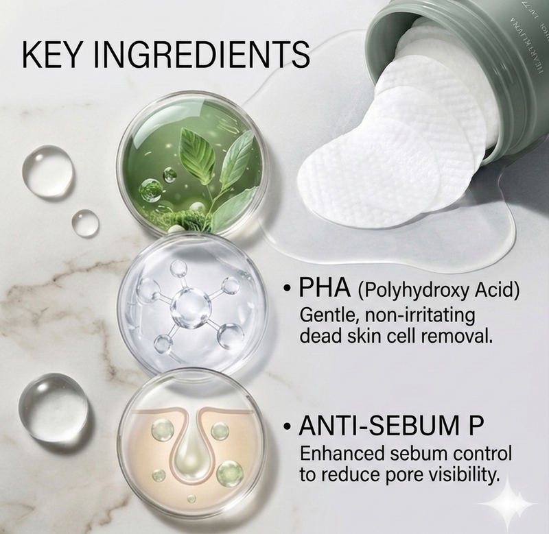 Heartleaf 77% Clear Toner Pads